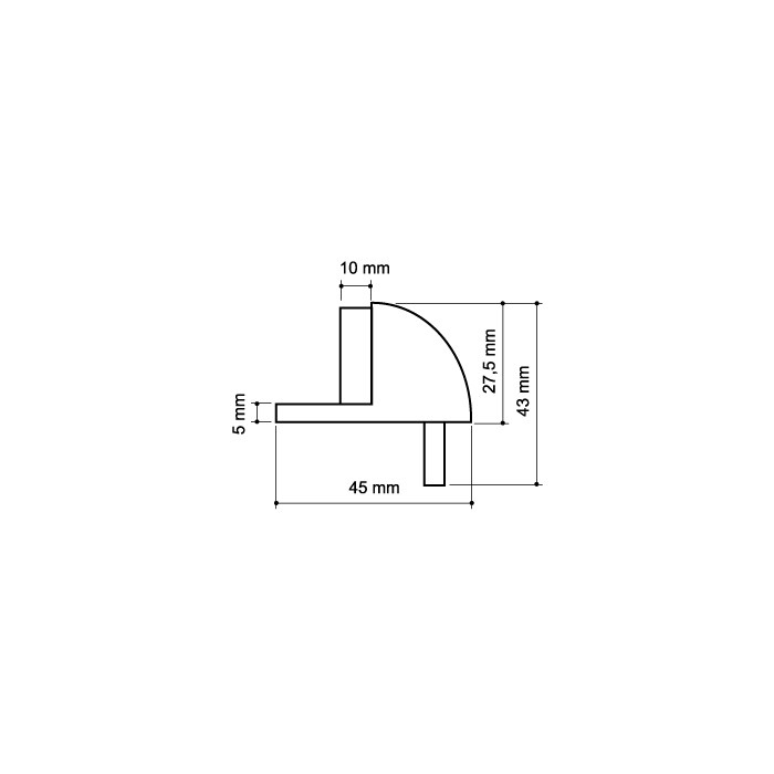 Упор дверной напольный STOPPER/ZA003 (DH003ZA) AB-7 бронза