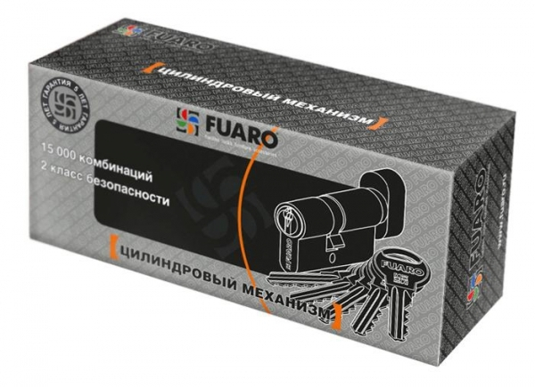 Цилиндровый механизм (R302/60) R3002Knob60(25+10+25) CP хром 5Key с вертушкой