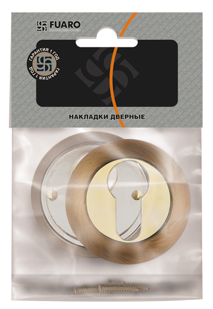 Накладка под цилиндр ET.R.RM54 (ET RM) AB/GP-7 бронза/золото