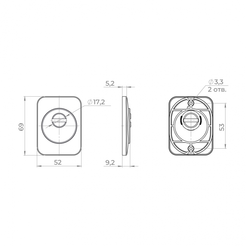 Накладка ESC DEF.K.MD50 BL-24 черный