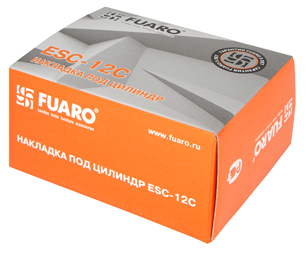 Накладка на цилиндр ESC.C/CRE/OV.12 (ESC-12C) CP хром (2шт. в уп.,отгр. по 1 шт.)
