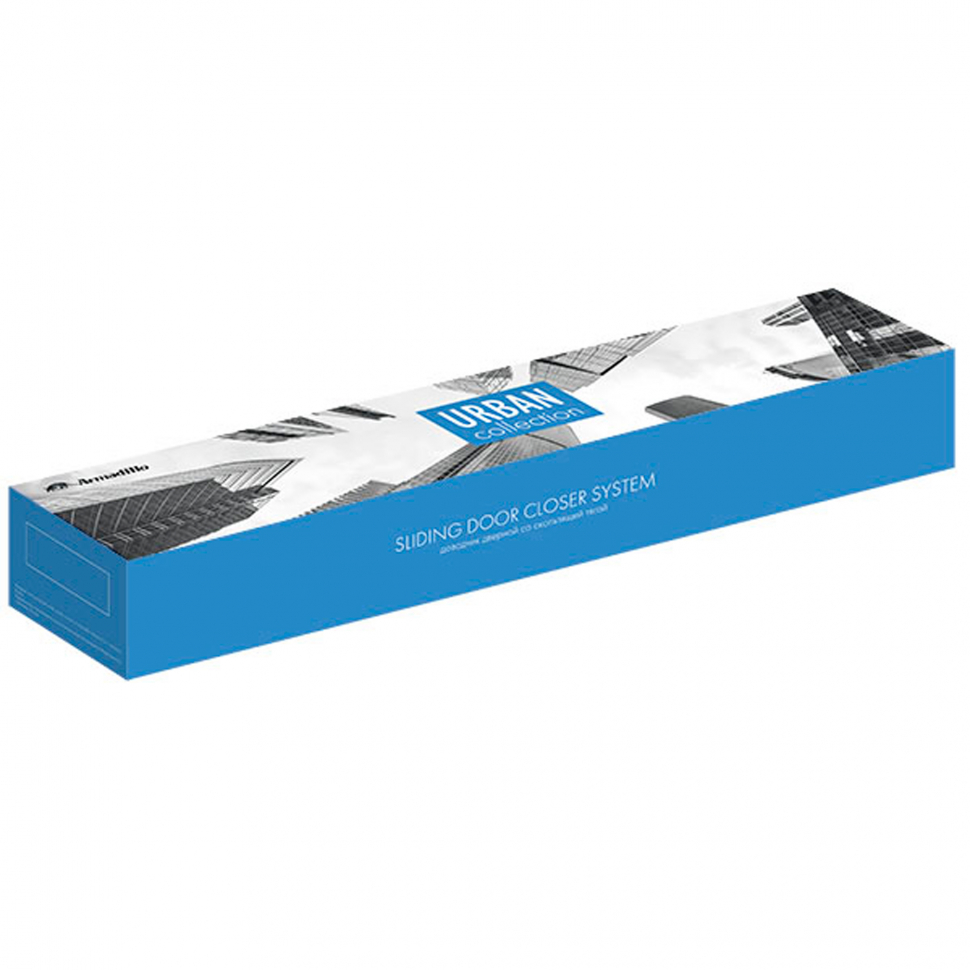 Доводчик дверной со скользящей тягой DCSLIDER85 BL (черный)