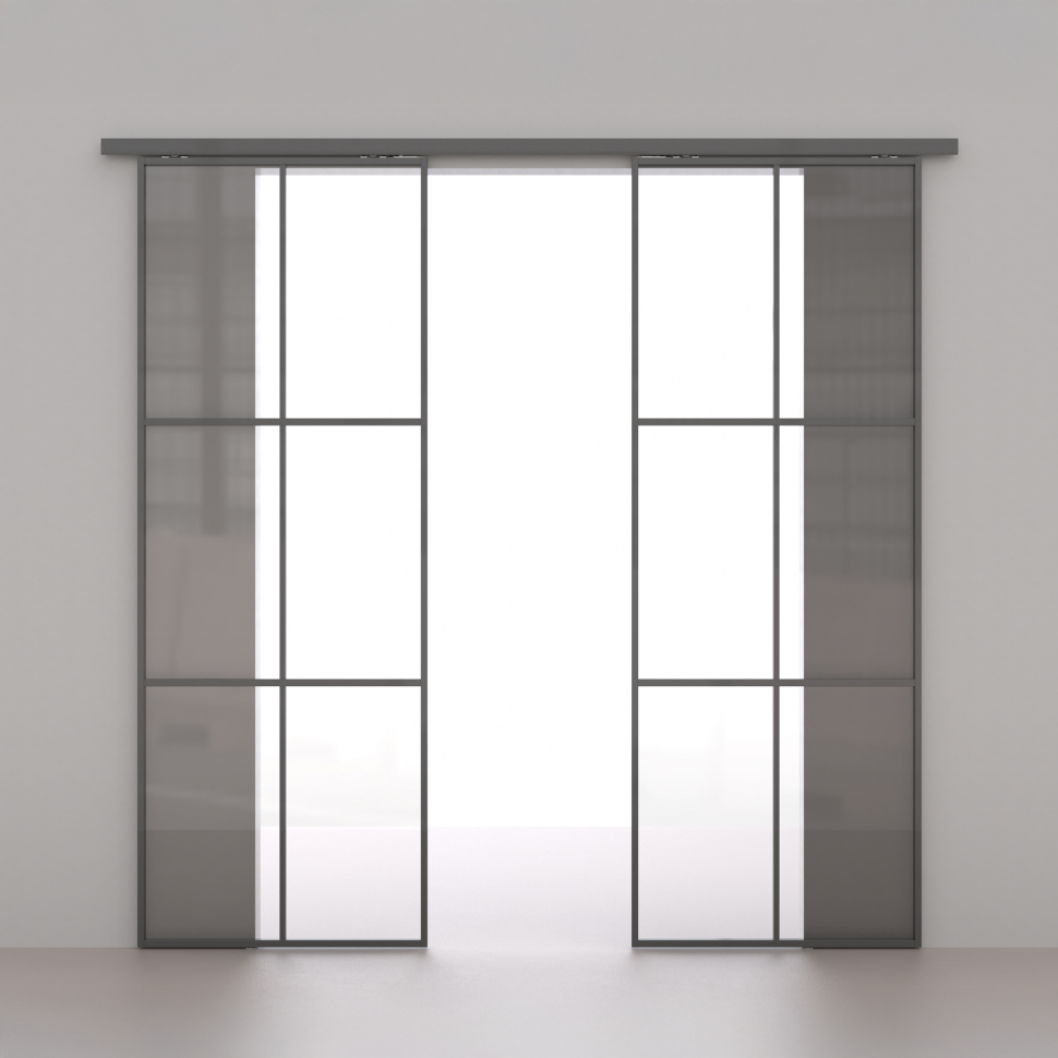 Комплект для раздвижных профильных дверей SLD.Comfort-PRO.SET4.PROF synchron/80