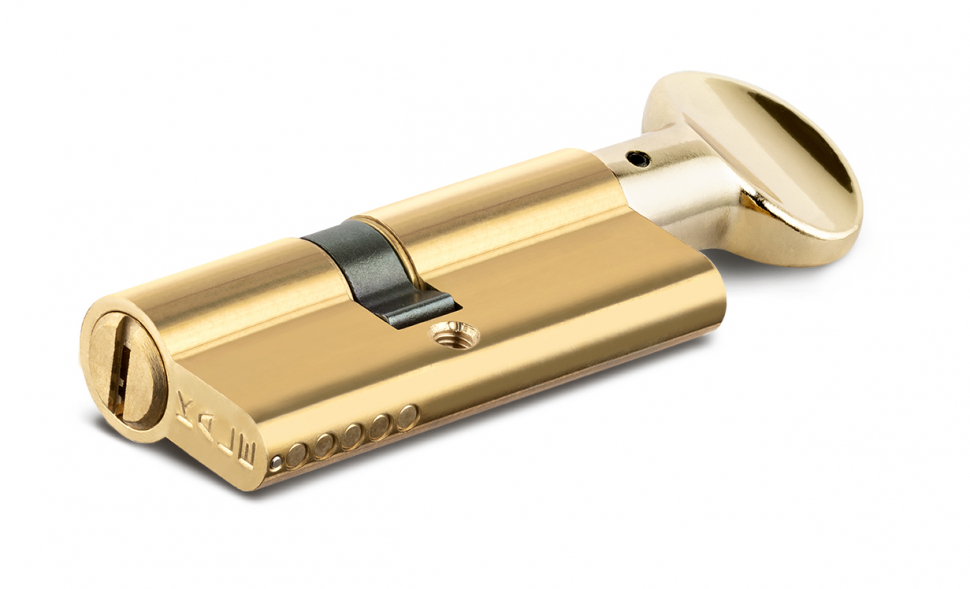 Цилиндровый механизм с вертушкой 164 BM/70 (30+10+30) mm латунь 5 кл.