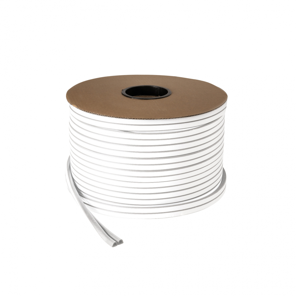 Уплотнитель самоклеящийся ADH/D-9x7,5mm, WHITE белый 100m