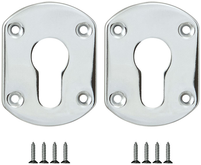 Накладка на цилиндр ESC.C+C/OV.set (ESC031) CP хром (2шт.)
