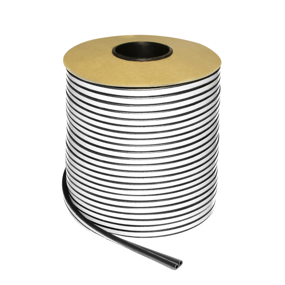 Уплотнитель самоклеящийся ADH/D-9x7,5mm, BLACK черный 100m