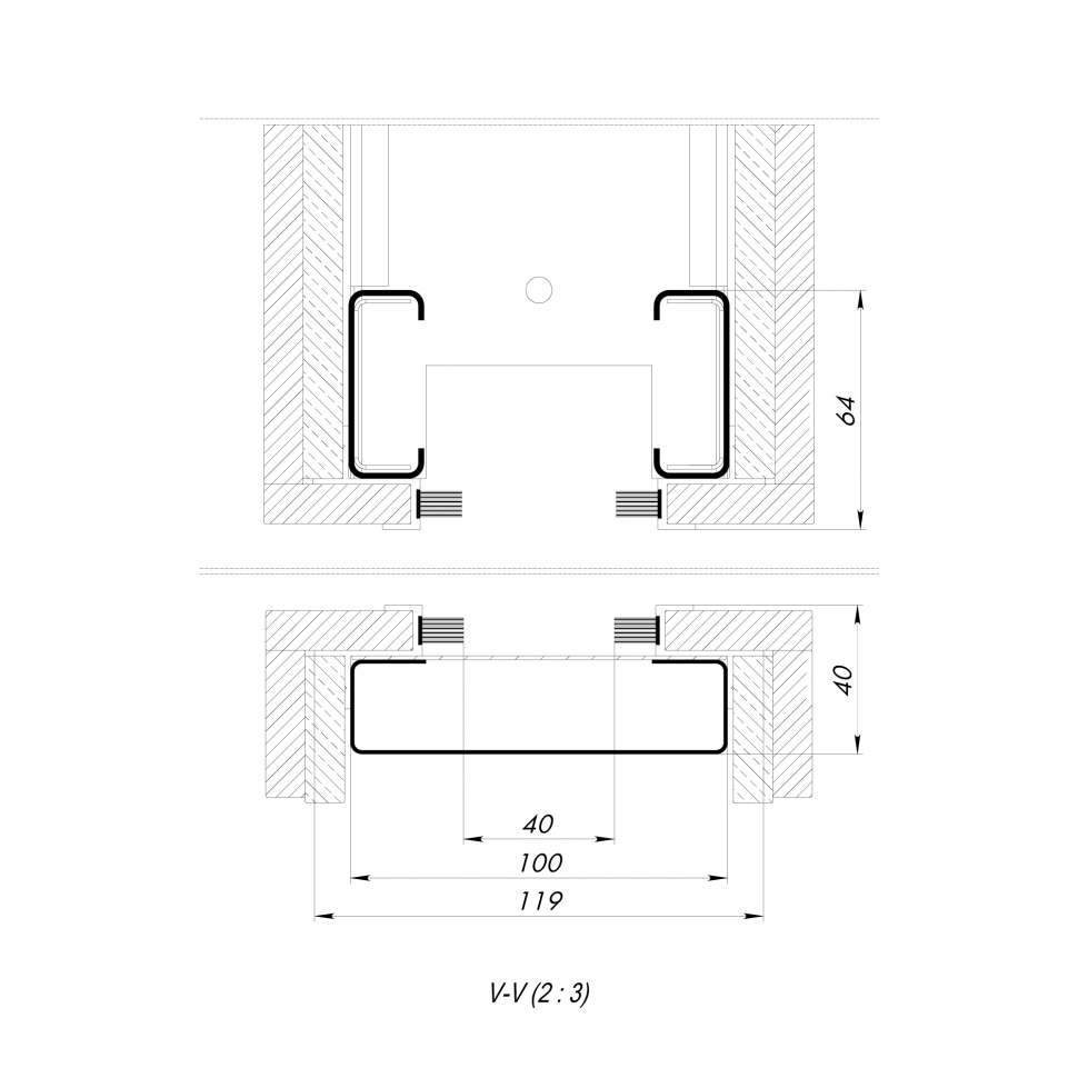 Комплект для обрамления пенала SLD.Comfort-PENAL frame AL