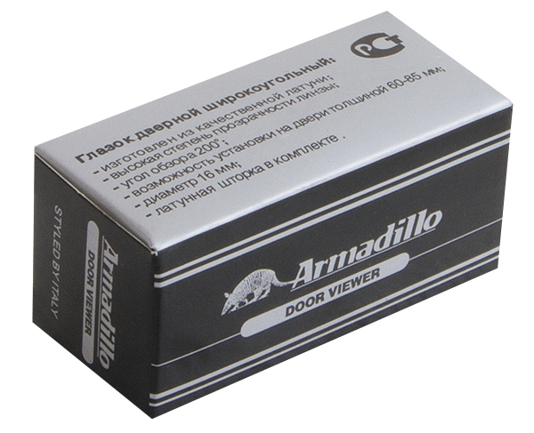 Глазок дверной, оптика стекло DV-PRO 3/100-60/BR (DVG3) GP золото