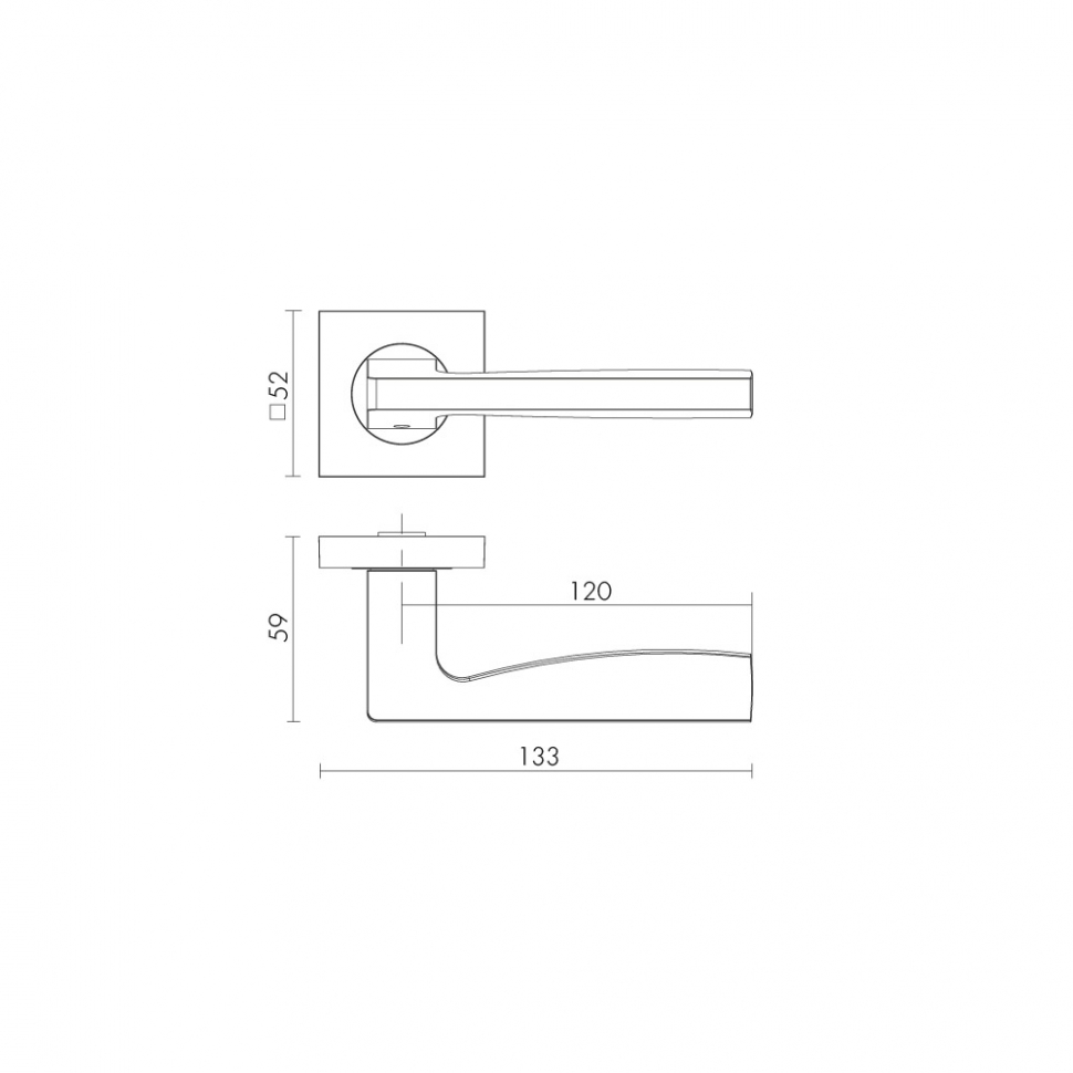 Ручка раздельная K.KM52.ROCK (ROCK KM) BL-24 черный