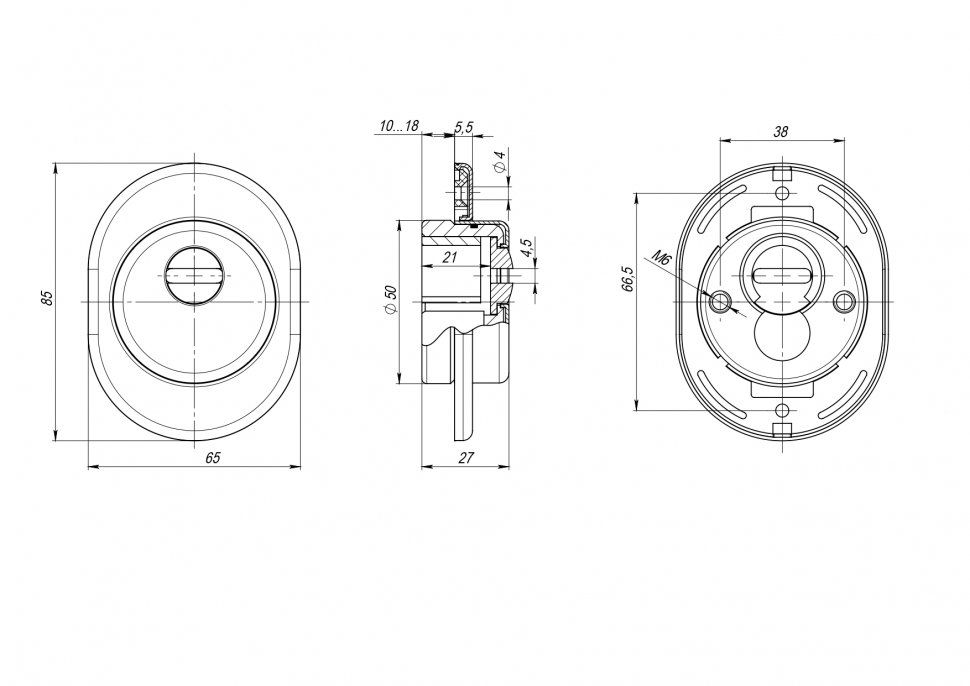 Броненакладка DEF.ECO/OV.4825 (DEF 4825 eco) SN-3 матовый никель