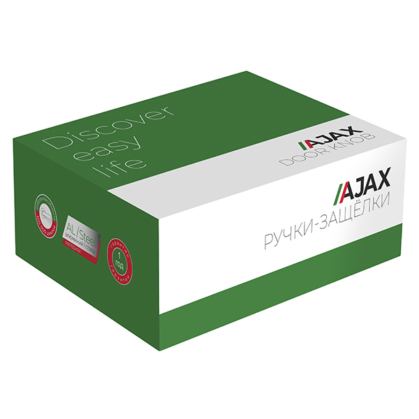 Ручка защелка DK610 BL-PS (6010 BL-P) (без фик.) черный