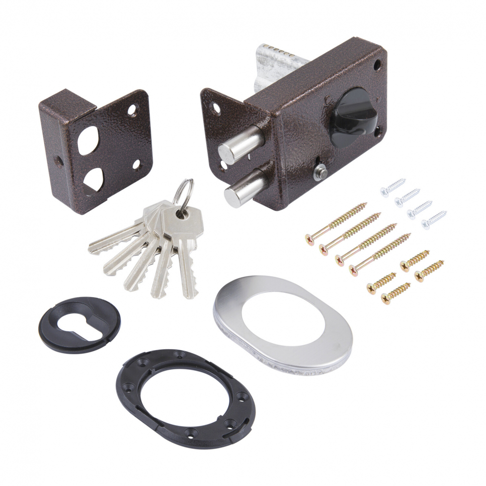 Замок накладной цилиндровый ЗН-2 ЗАЗ медь