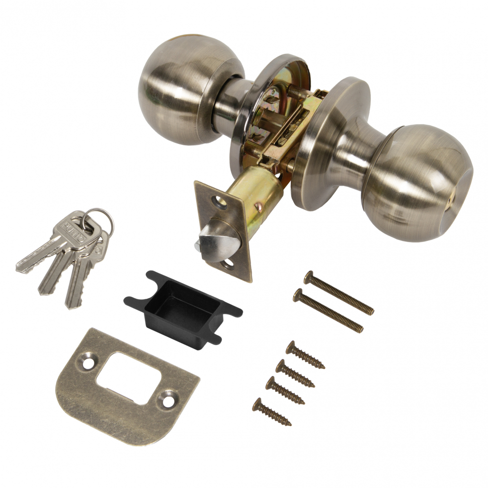 Ручка защелка DK672/BL AB-ET (кл./фик.) бронза
