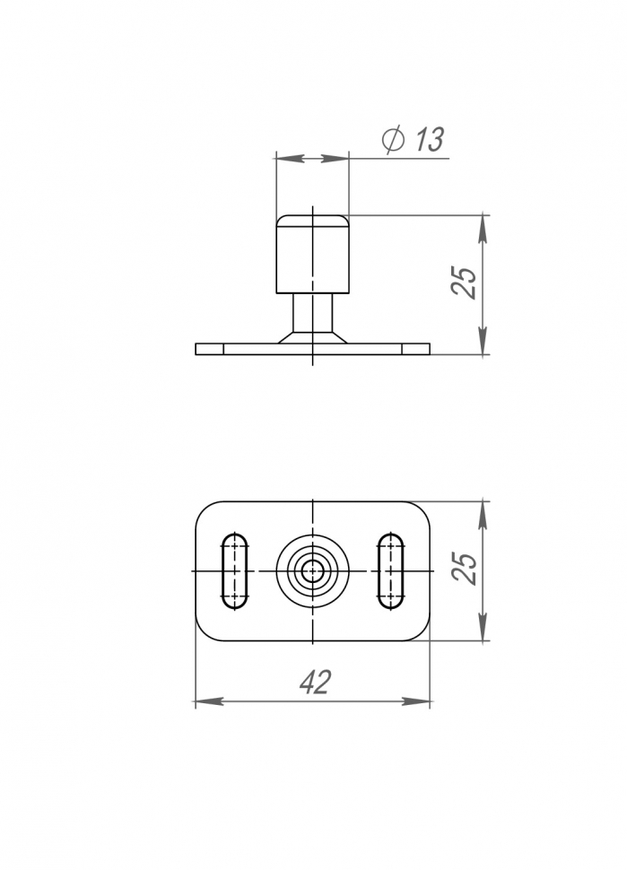 Нижний направляющий ролик SLD.Comfort-PRO/telescope.bottom roller