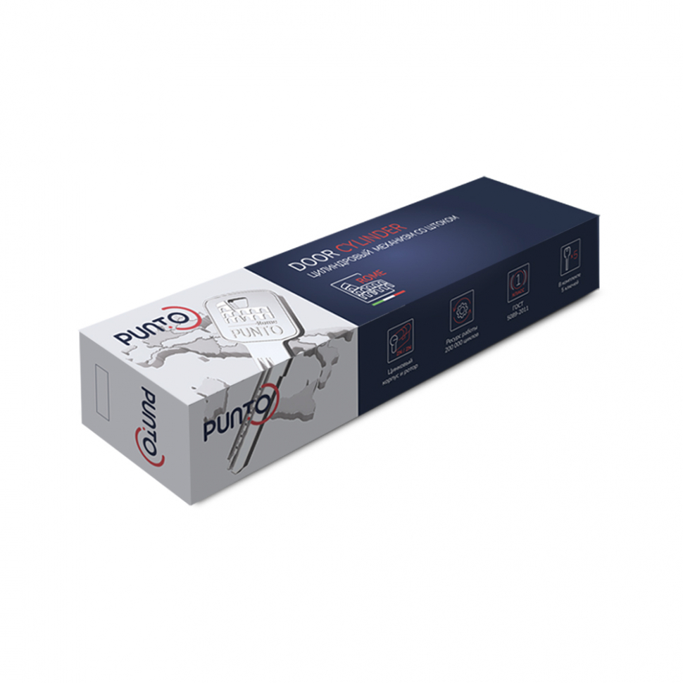 Цилиндровый механизм Z3000Key80(35+10+35) СP хром