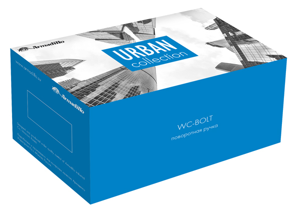 Ручка поворотная BK6.R.URB52 (WC-BOLT BK6/URB) OB-13 античная бронза