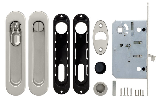 Набор для раздвижных дверей SH.LD152.KIT011-BK (SH011-BK) SN-3 матовый никель